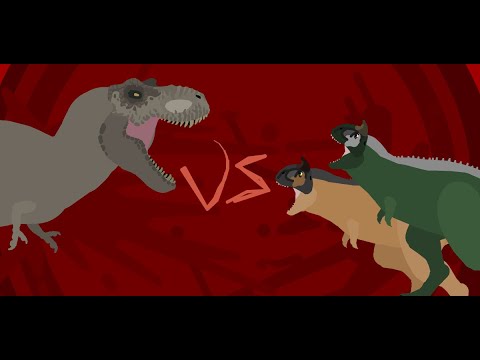 Tyrannosaurus vs Carnotaurus