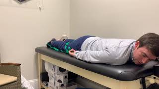 Knee Rehab - Prone quad stretch