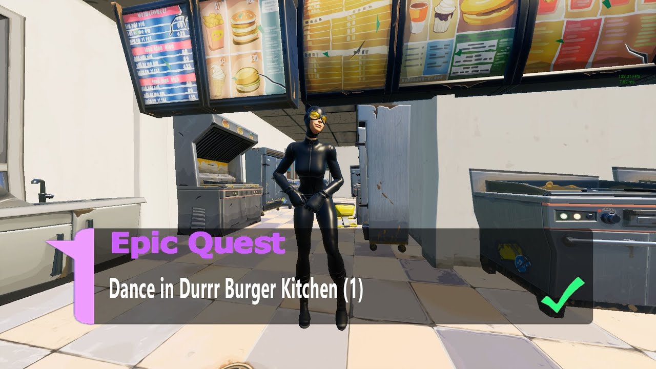 Dance in Durrr Burger Kitchen (1) - Fortnite Week 8 Epic Quests