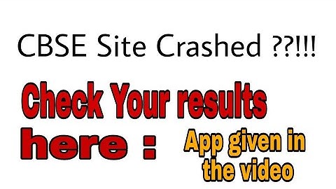 CBSE 2020 Result | Site crashed ?? Check here !!!!