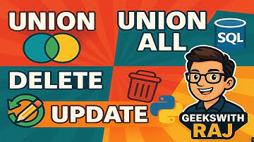 🔥 SQL Union, Union All, Delete, Update Explained in Telugu | Learn Real-Time SQL With Examples