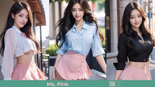 PAA- Ms. Pink, do you like me??? |4K Ai Art | 4k Ai Lookbook |  -| 란제리 뷰티|ランジェリーの美しさ