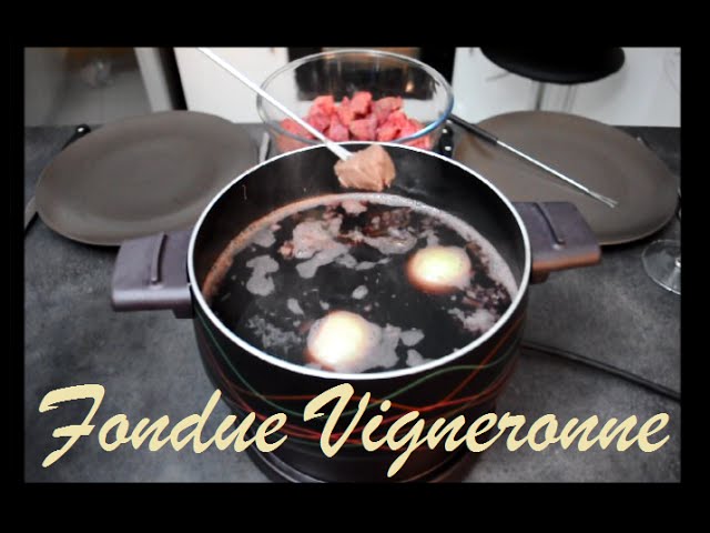 La fondue bourguignonne, Recette