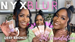 Better than a FILTER ?! NEW NYX BARE WITH ME BLUR TINT FOUNDATION | Find your shade| ADAMA CONTEH