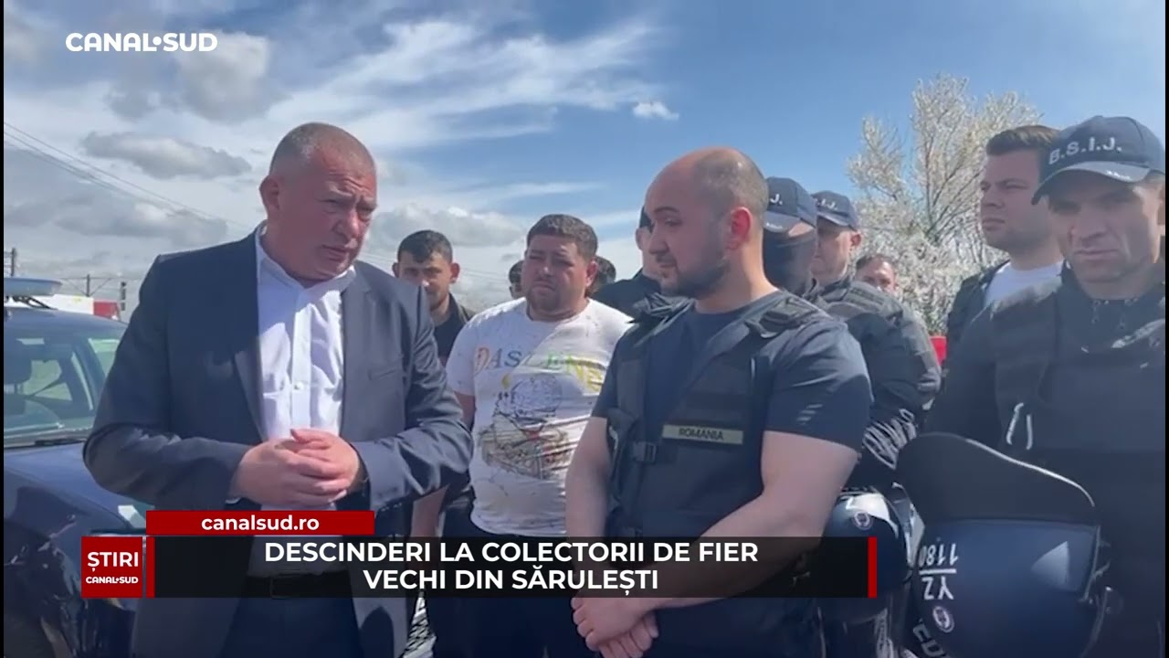 CANAL SUD / DESCINDERI LA COLECTORII DE FIER VECHI DIN SĂRULEȘTI