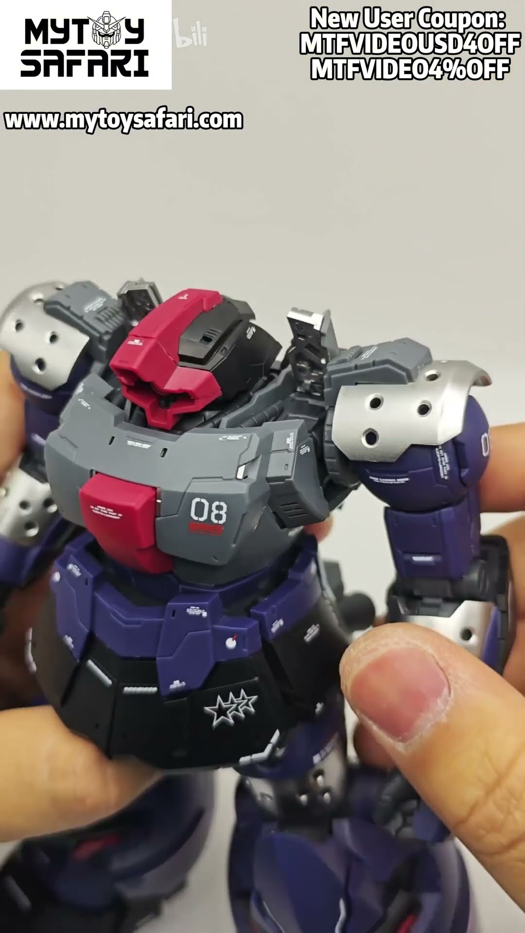 Review Video for Zhu Meng Model Grips Model Kit #modelkit #gundam