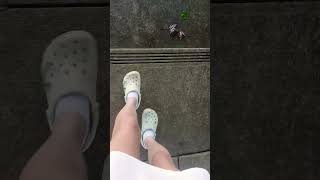 Amelia Grace  at her   bus stop