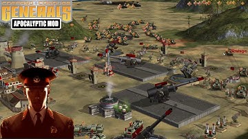 CHINA BOSS VS USA BOSS -C&C Generals Zero Hour Apocalyptic 2.2