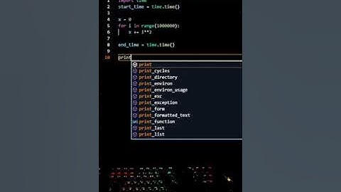 [ ASMR ] Measure Time Taken By Program To Execute In Python🐍 | @bhuvicodes1  | #Shorts