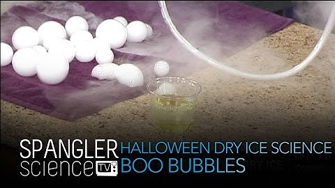 Halloween Dry Ice - Boo Bubbles - Cool Science Experiment