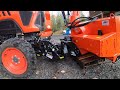 #342 Kubota K64-22-7CF Commercial Snowblower Install. Kubota LX2610 compact tractor.