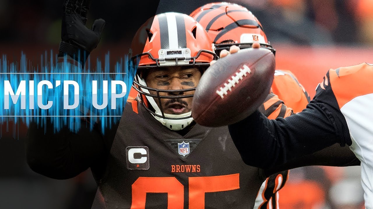 Myles Garrett Mic'd Up vs. Bengals "It really is nothing, but it's Baker" | NFL Films