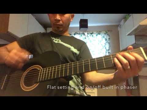 Valencia VC104EBK electroclassical guitar demo and review