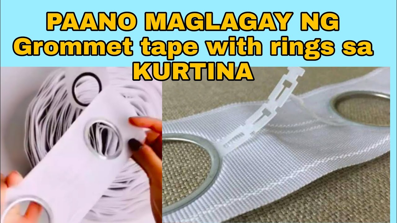 PAANO MAGKABIT NG GROMMET TAPE AND RING SA KURTINA @LynSawada513 #sewingtips #sewingtutorial
