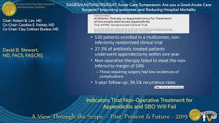 Indicators That Non-Operative Treatment for Appendicitis and SBO Will Fail