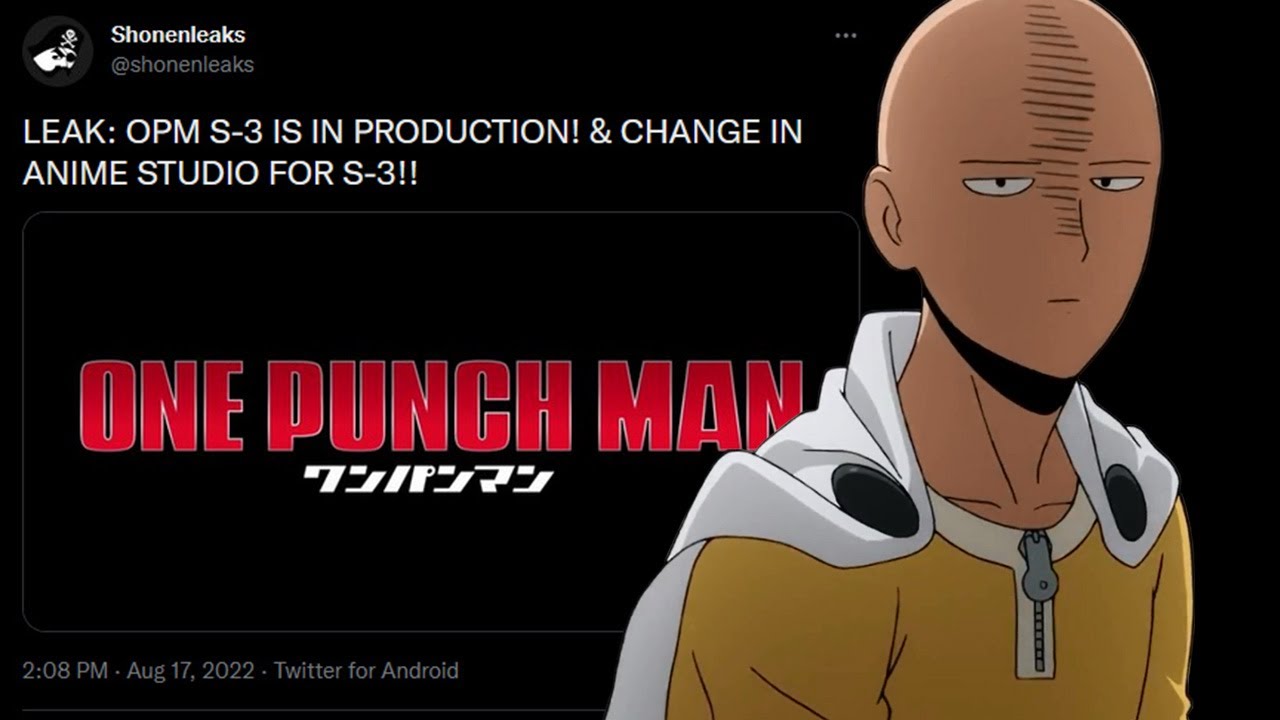 One Punch Man Animation Studio to Produce Season 3  Austin Visuals