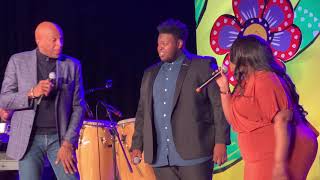 Donnie McClurkin sings "Stand" with Melvin Crispell III & Christina Bell for St. Jude in Memphis