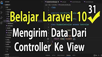 Belajar Laravel 10 Mengirim Data Dari Controller Ke View