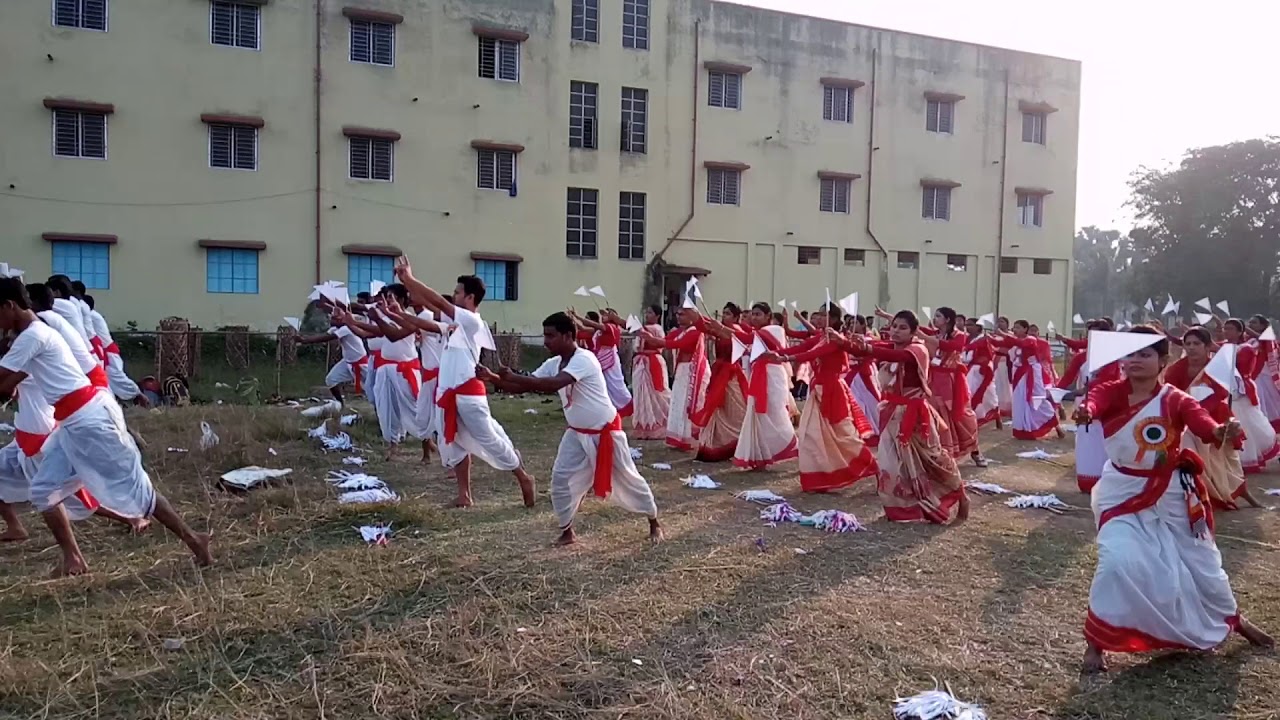 Tiranga Pataka Ore Nishan Bam Vivekananda ptt College bratachari dance