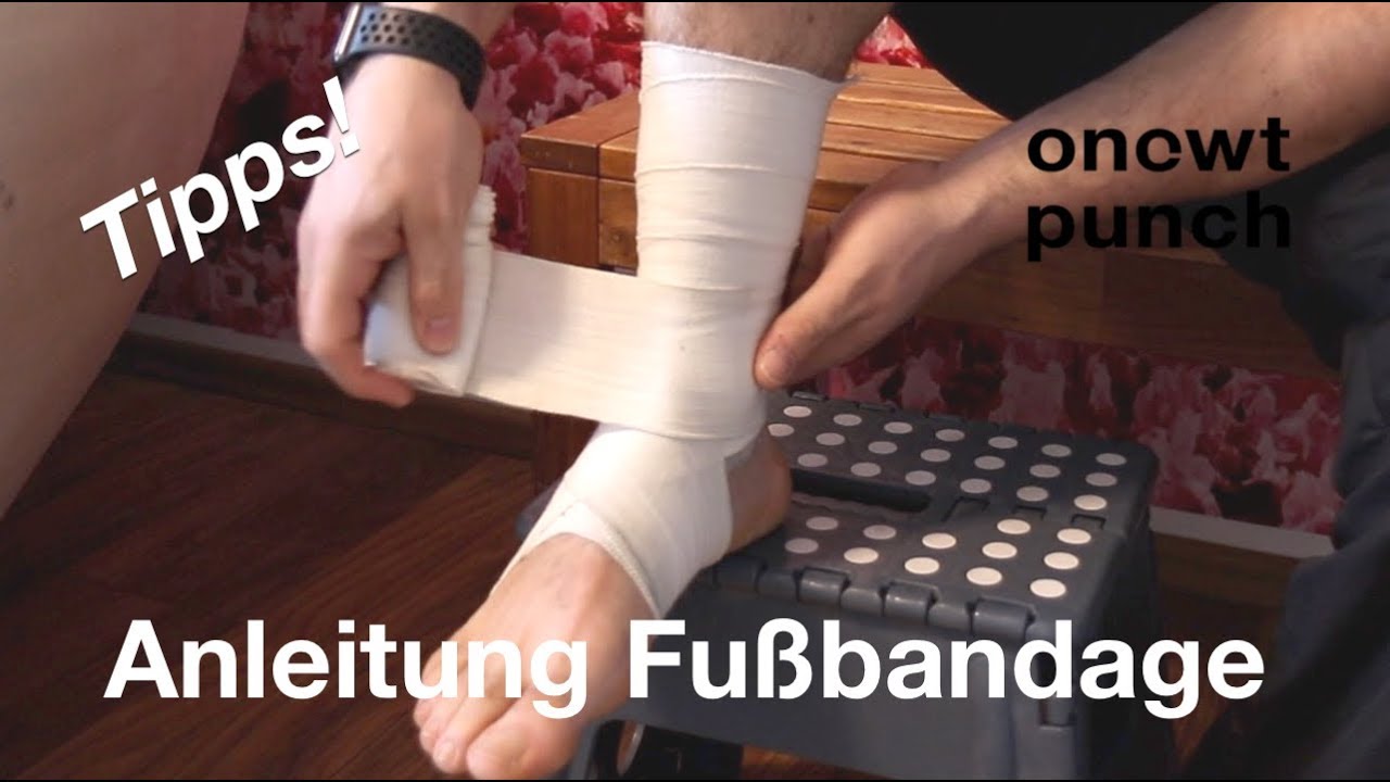 Anleitung Fußbandage für dein Training Kickboxen, Taekwondo, Thaiboxen, Karate Kampfsport!