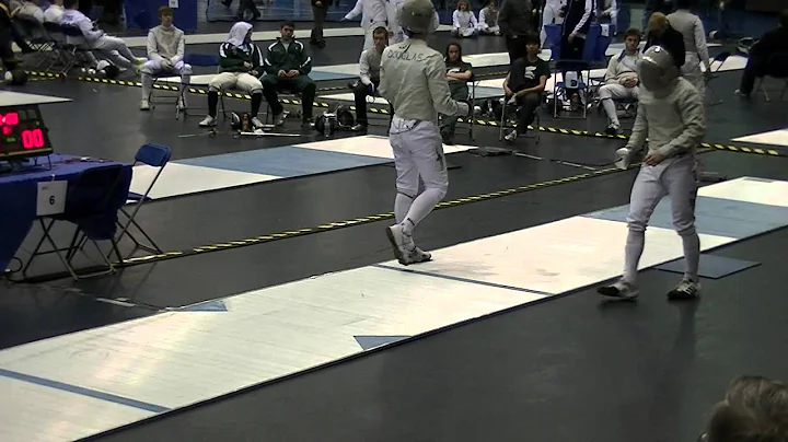 ND MCC Men Saber Gold Medal Match - Bout 8/8 - ND ...