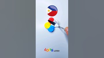 What color do mixed flags make #colormixing  #satisfyingart #asmart #shorts