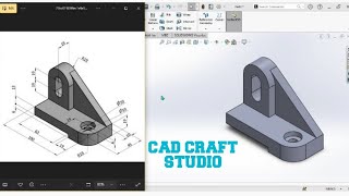 SolidWorks Part Modeling | Step-by-Step Mechanical Bracket Design