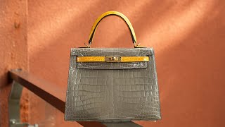 Made a Kelly in Niloticus Crocodile Leather