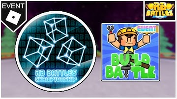 [EVENT] How to get RB BATTLES CHALLENGE WINNER BADGE in BUILD BATTLE for RB BATTLES! [ROBLOX]