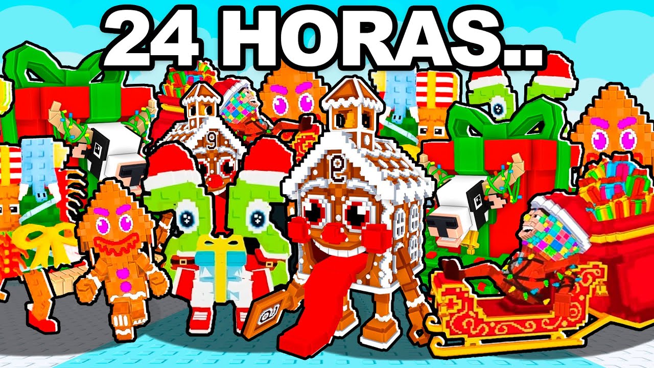 TODOS OS NOVOS BRAINROTS DE NATAL EM 24 HORAS (Roube Um Brainrot)