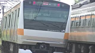 E233系と189系あさま色
