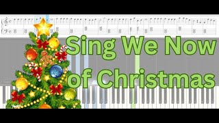 Sing We Now of Christmas (Tutorial for Beginners) + Free PDF Sheet Music