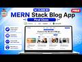 Class 63 - MERN Stack Blog App | Final Class