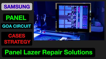 GOA CIRCUIT SAMSUNG PANEL REPAIR with LAZER MACHINE SOLUTION #samsung #panel_repair_lazer_machine