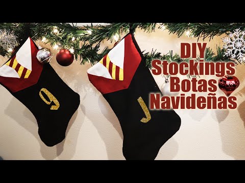 DIY: Hogwarts Botas Navideñas (Stockings), Tutorial Navideño- JohanaCaudiGs  @Los290ss