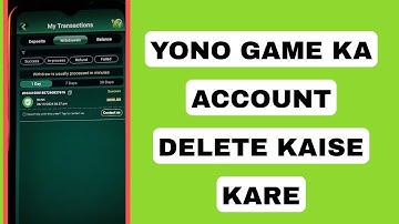 Yono Game Ka Account Delete Kaise Kare 