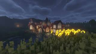 [30m] All is well - Minecraft village - Peaceful Relaxing music | birds | water wind noise