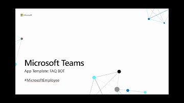 Microsoft Teams App Template: FAQ BOT
