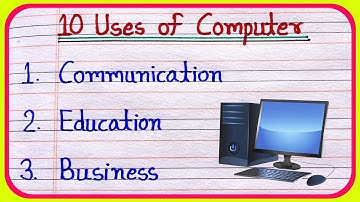 10 Uses of Computer in English | 10 places where computers are used |uses of computer in daily life