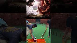 Jesus Vs saitan ,Jesus lover subscribe please 😭🙏🏼#shorts #jesuswins #jesuschrist