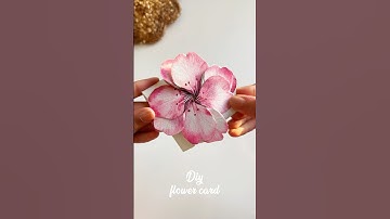 DIYフラワーカード🌸#flower #diyflowercard #diycrafts #papercraft #popupcard