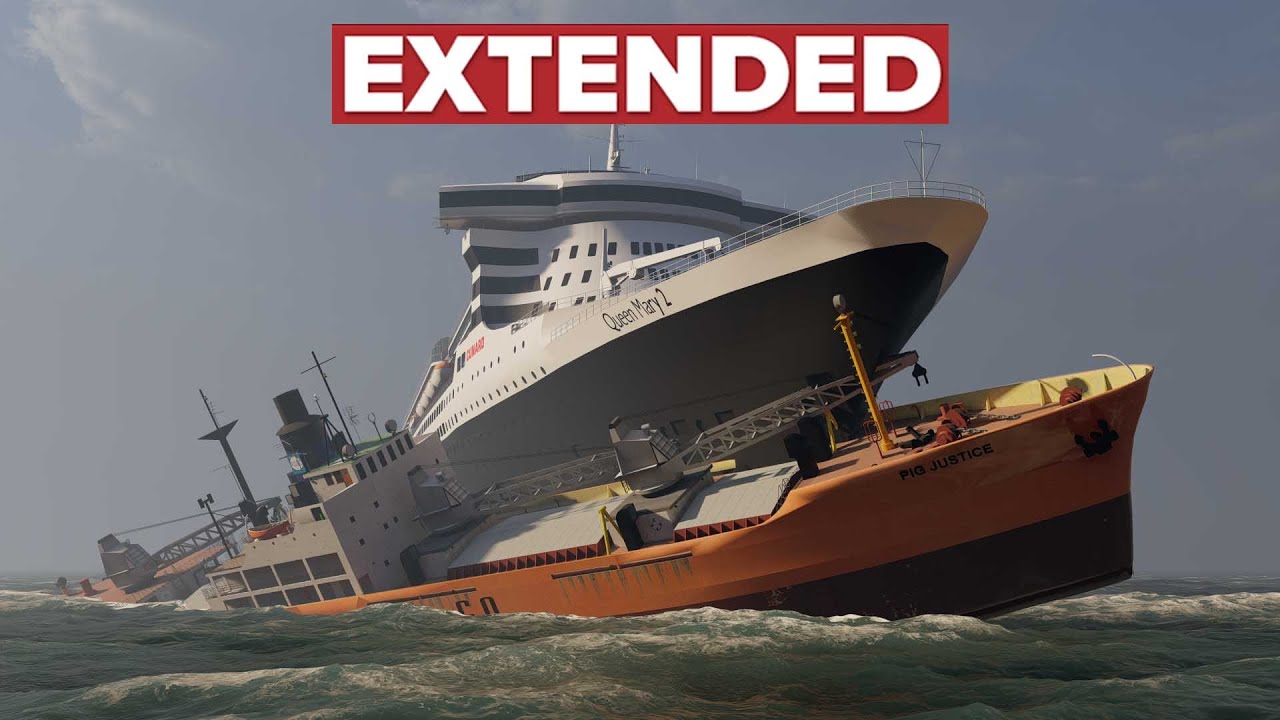 Queen Mary 2 The Sinking EXTENDED Animation YouTube Queen Mary 2 The Sinking EXTENDED Animation YouTube