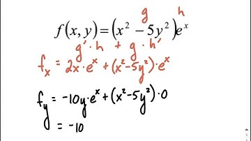 Partial Derivatives | Exponential Product Rule