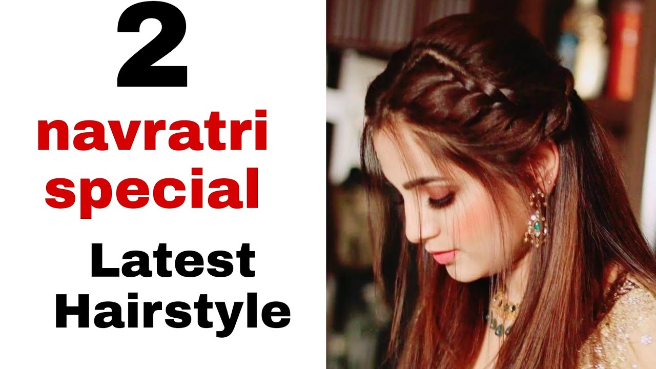 Easy and quick hairstyles for navratri garba special|step by step hairstyle  |anni makeover - YouTube