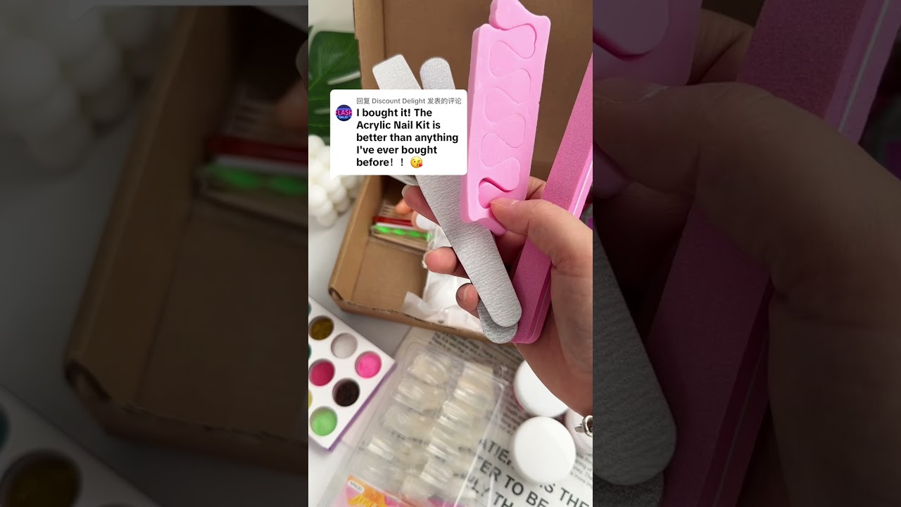 Perfect acrylic nail kit for beginners! 