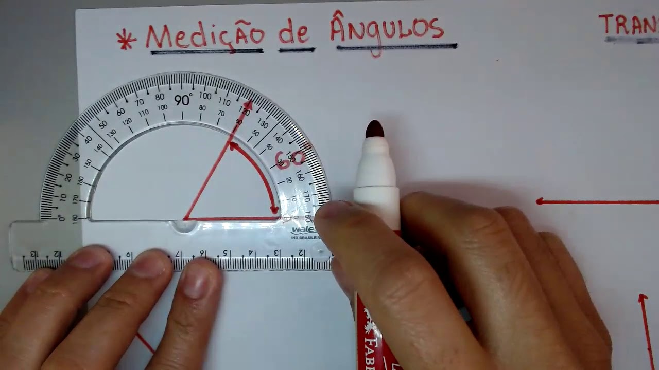 CONSTRUIR E MEDIR ÂNGULOS UTILIZANDO O TRANSFERIDOR