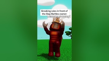 Breaking rules in front of the Slap Battles owner: