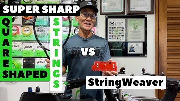 Racquet Stringing [Weaving Cross Strings Made Easier | The StringWeaver]