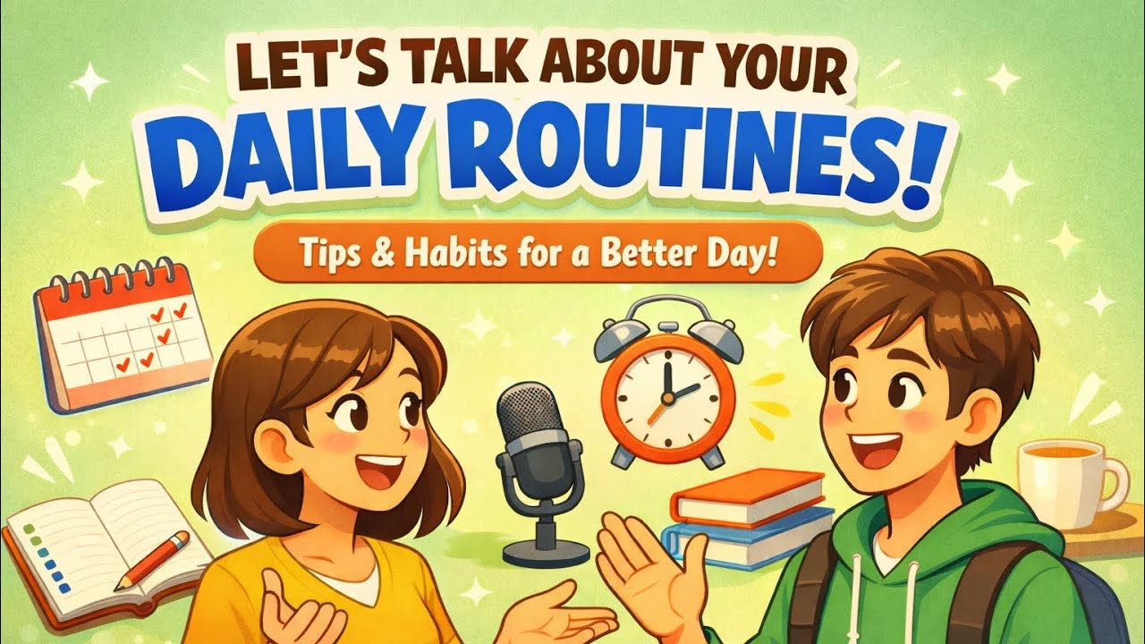 TALK ABOUT YOUR DAILY ROUTINES | Easy English Conversation Practice ...