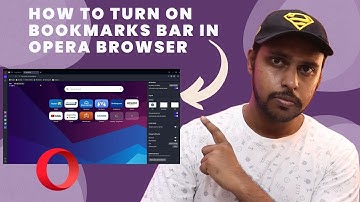 Unhide bookmark in opera browser | how to turn on bookmarks bar in opera browser
